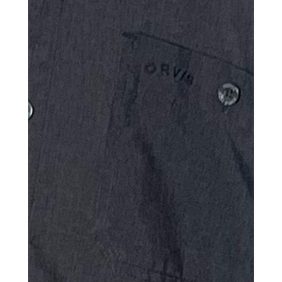 Orvis Mens Short Sleeve Shirt Size L Gray Button Up Collar Pockets Casual - Picture 8 of 12